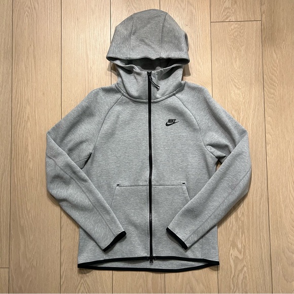 Nike Tech Fleece Full-Zip Windrunner Hoodie Grey Men's Size Small - Picture 3 of 7